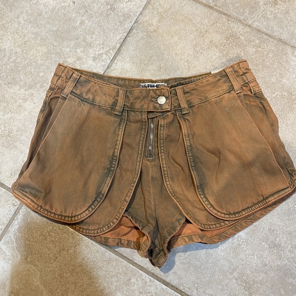 NEW! Free People We the Free Prince Street Denim Shorts 29 Skort - Picture 2 of 10